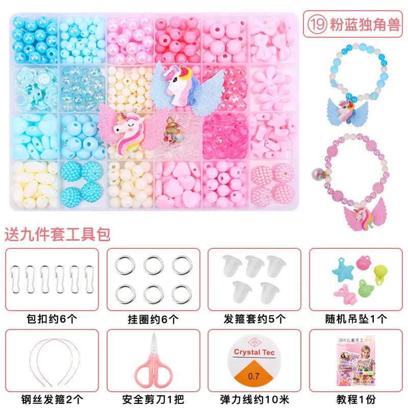 500pcs Kids Bead Kit – DIY Jewelry Making Set for Girls