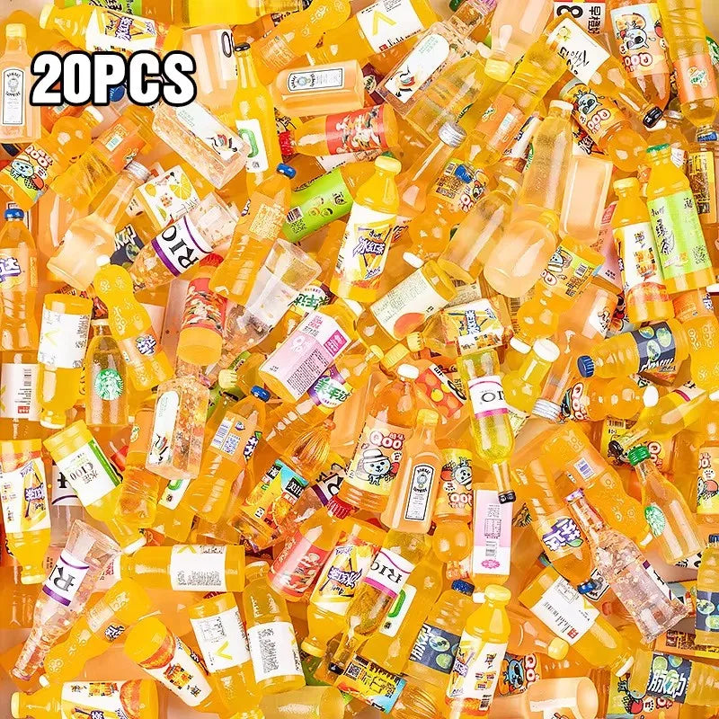 Mini Resin Beverage Bottles – Dollhouse Accessories & Party Fillers