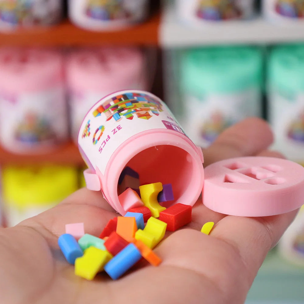 1/12 Mini Drum & Puzzle Set – Dollhouse Accessories for BJD/OB11