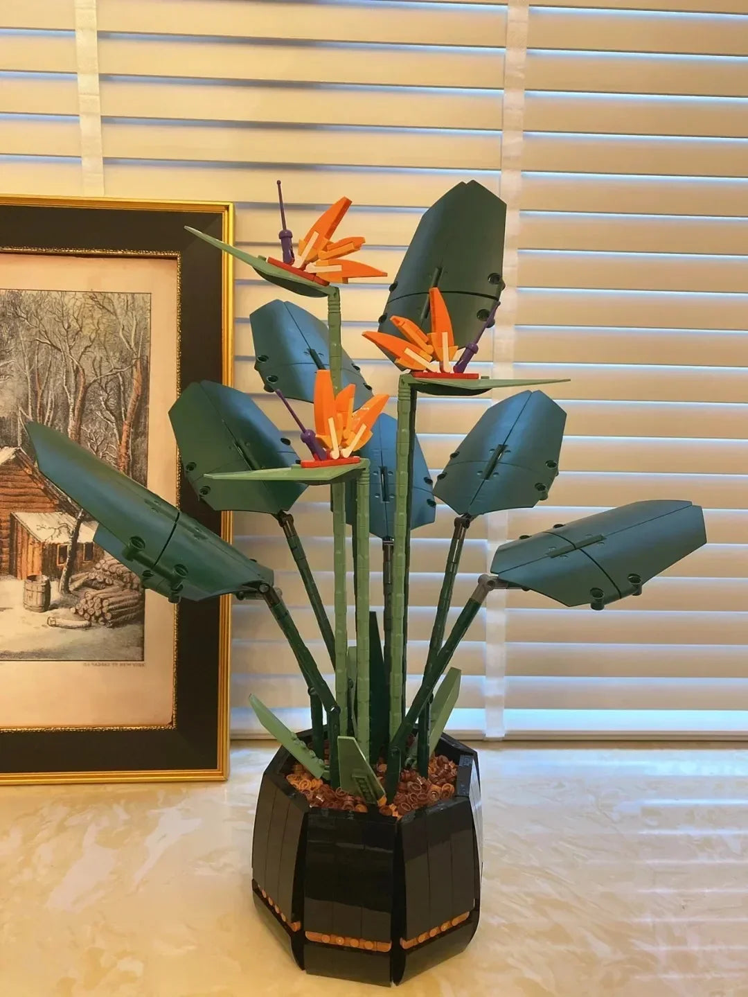 Bird Paradise & Rose Bouquet Building Blocks