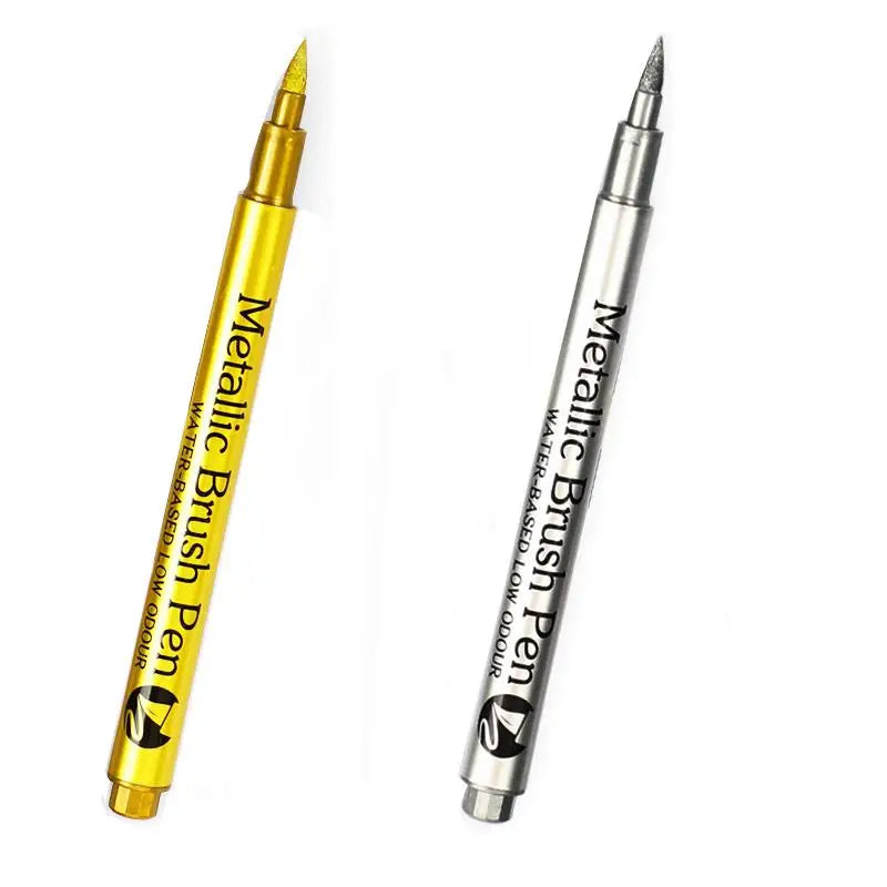 Gold & Silver Metallic Paint Pens for Resin & DIY Crafts
