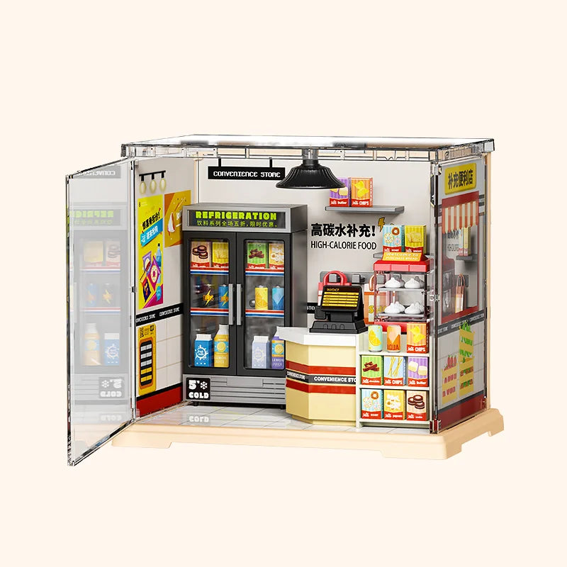 DIY Mini Dollhouse 3D Puzzle Model with Furniture & LED Lights