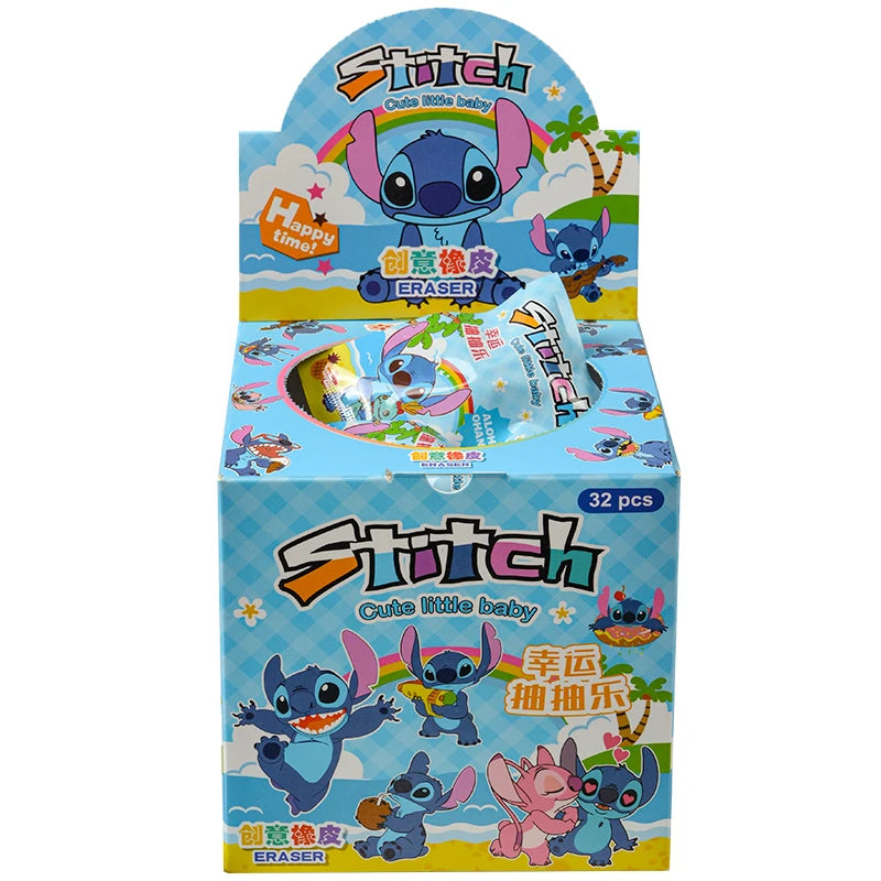 32-Piece Blind Box Anime Figure & Eraser Set