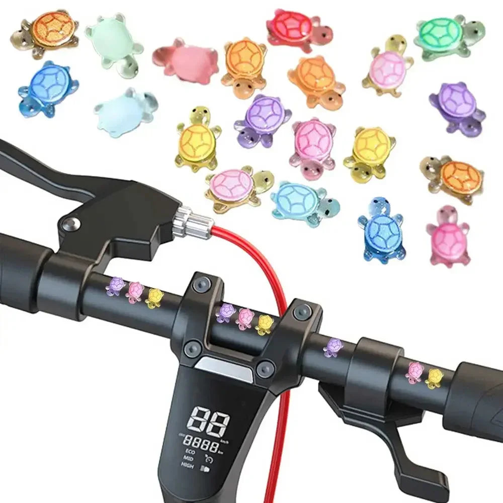 100pcs Mini Glow Turtles – Resin Figurines for Crafts & Landscaping