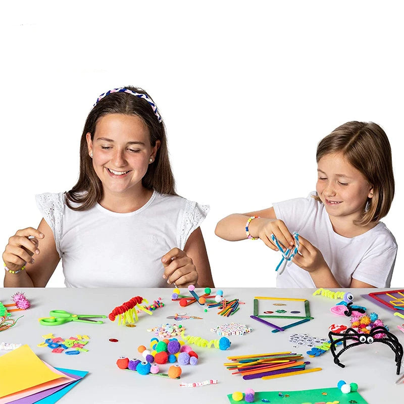 Kids' DIY Craft Kit – Foam, Sequins, Diamond Stickers & More