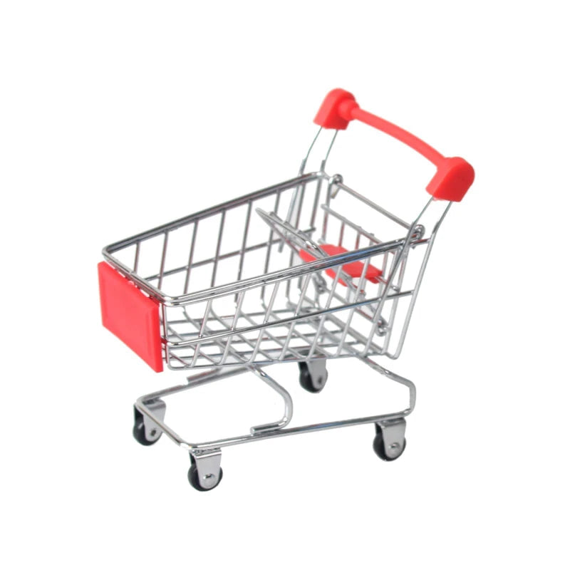 Mini Shopping Cart Desktop Model Toy