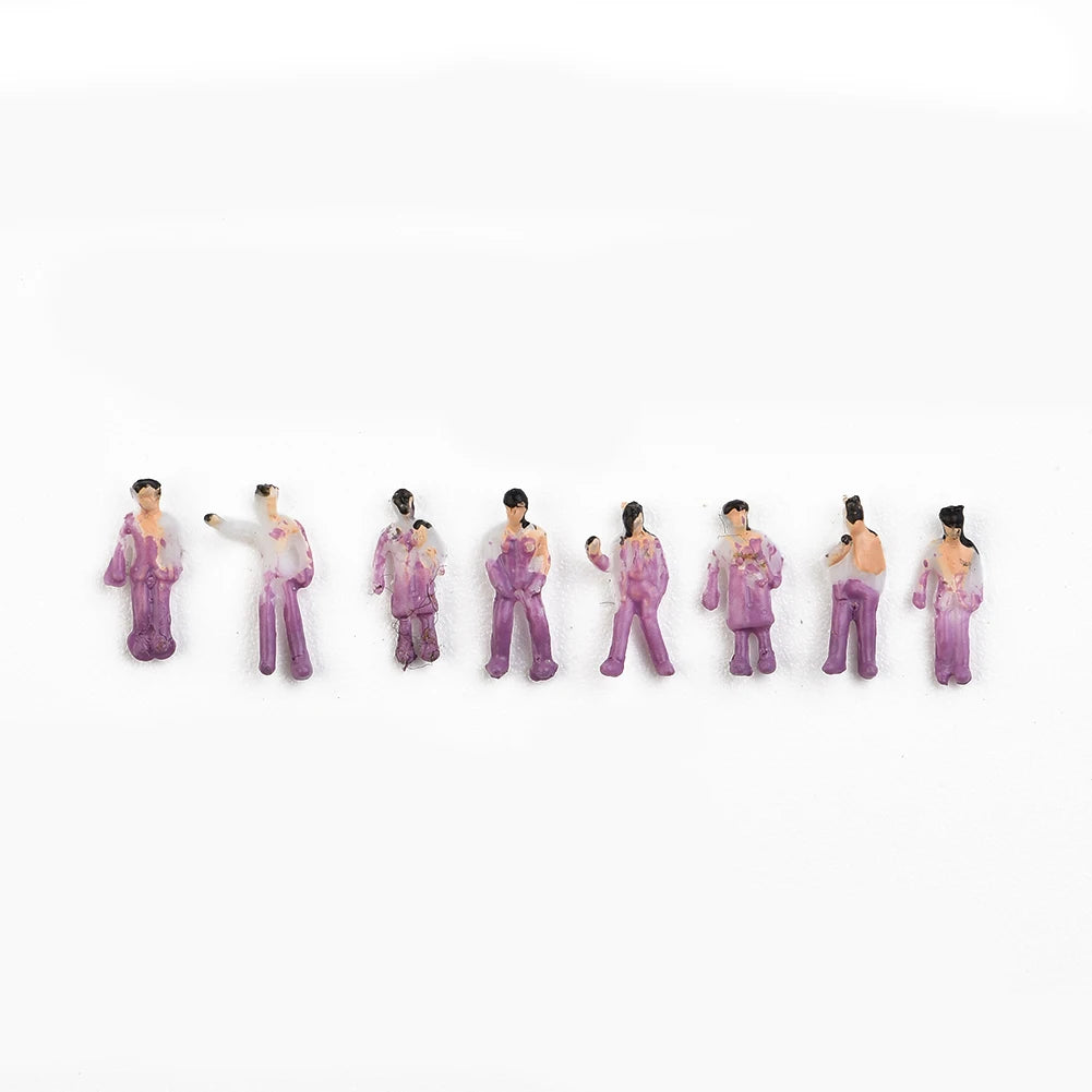 100-Piece 1:200 Scale Painted Miniature Figures