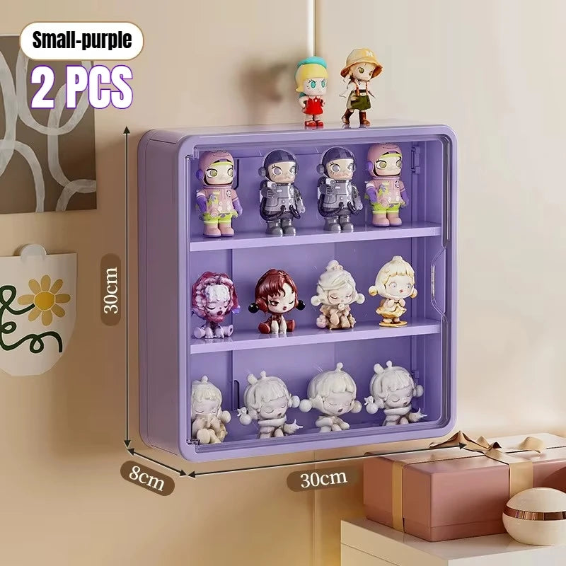 Wall-Mounted Display Box – Magnetic Toy Organizer for Action Figures