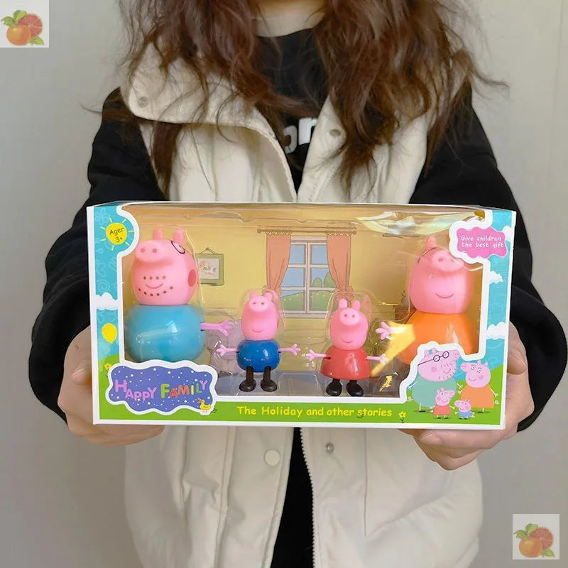 Peppa Pig Family Doll Set – 4-Piece Toy Figure Collection