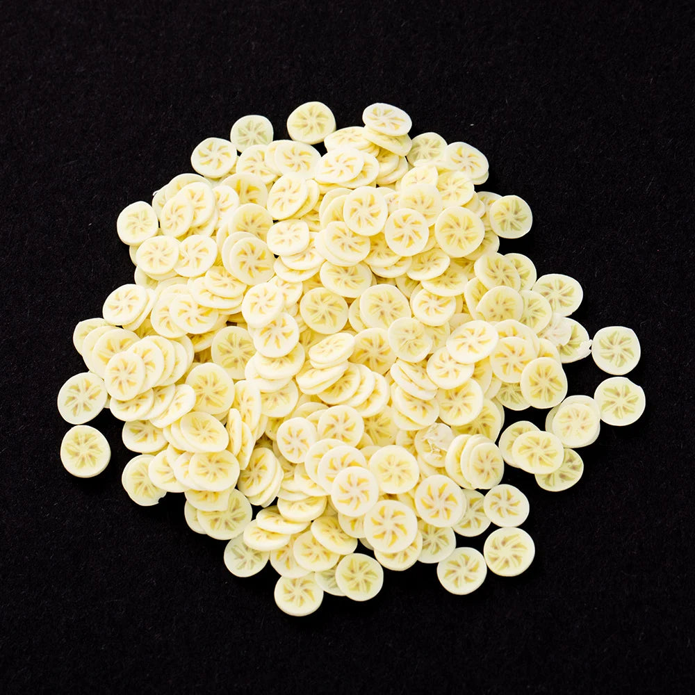 1000pcs Polymer Clay Fruit Slices for Crafts