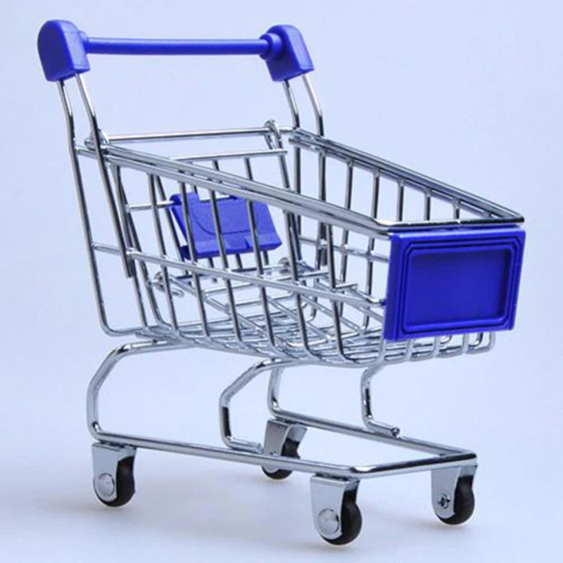 Mini Shopping Cart Desktop Model Toy
