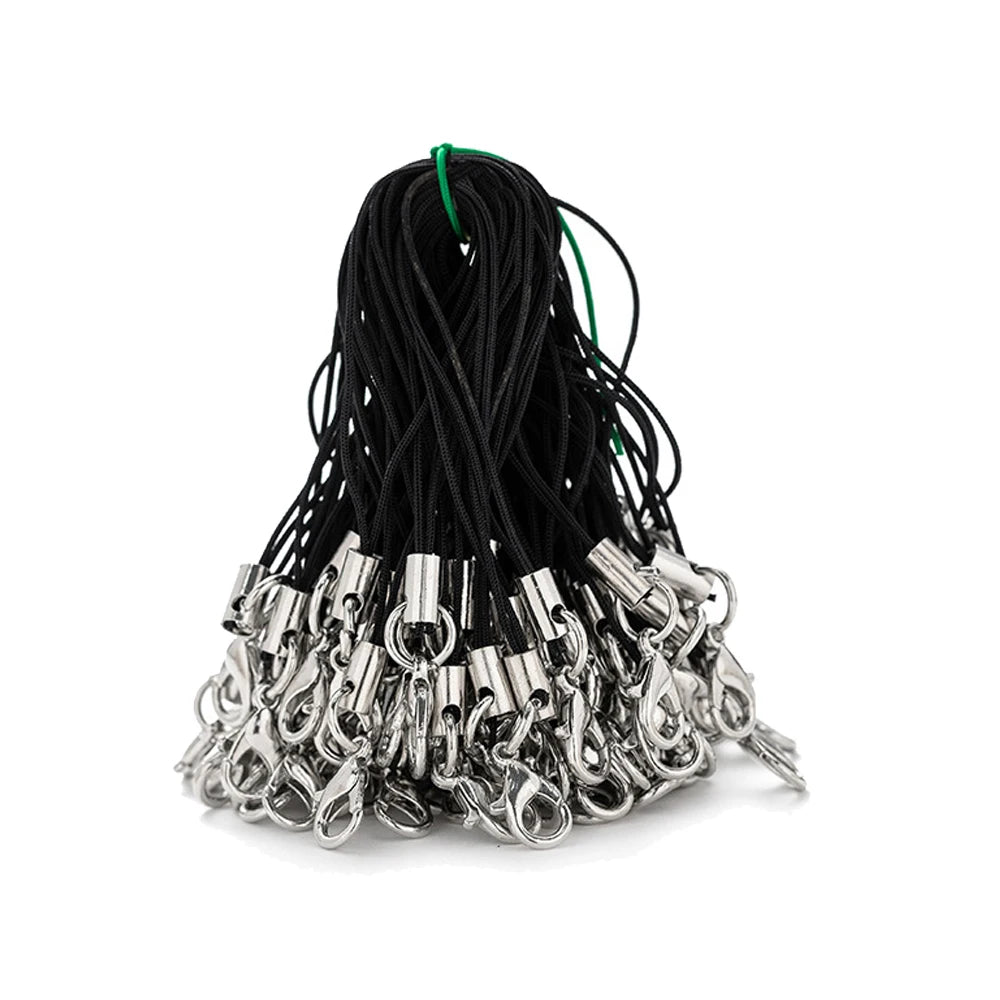 10/20/50pcs Nylon Lanyard Straps with Lobster Clasps