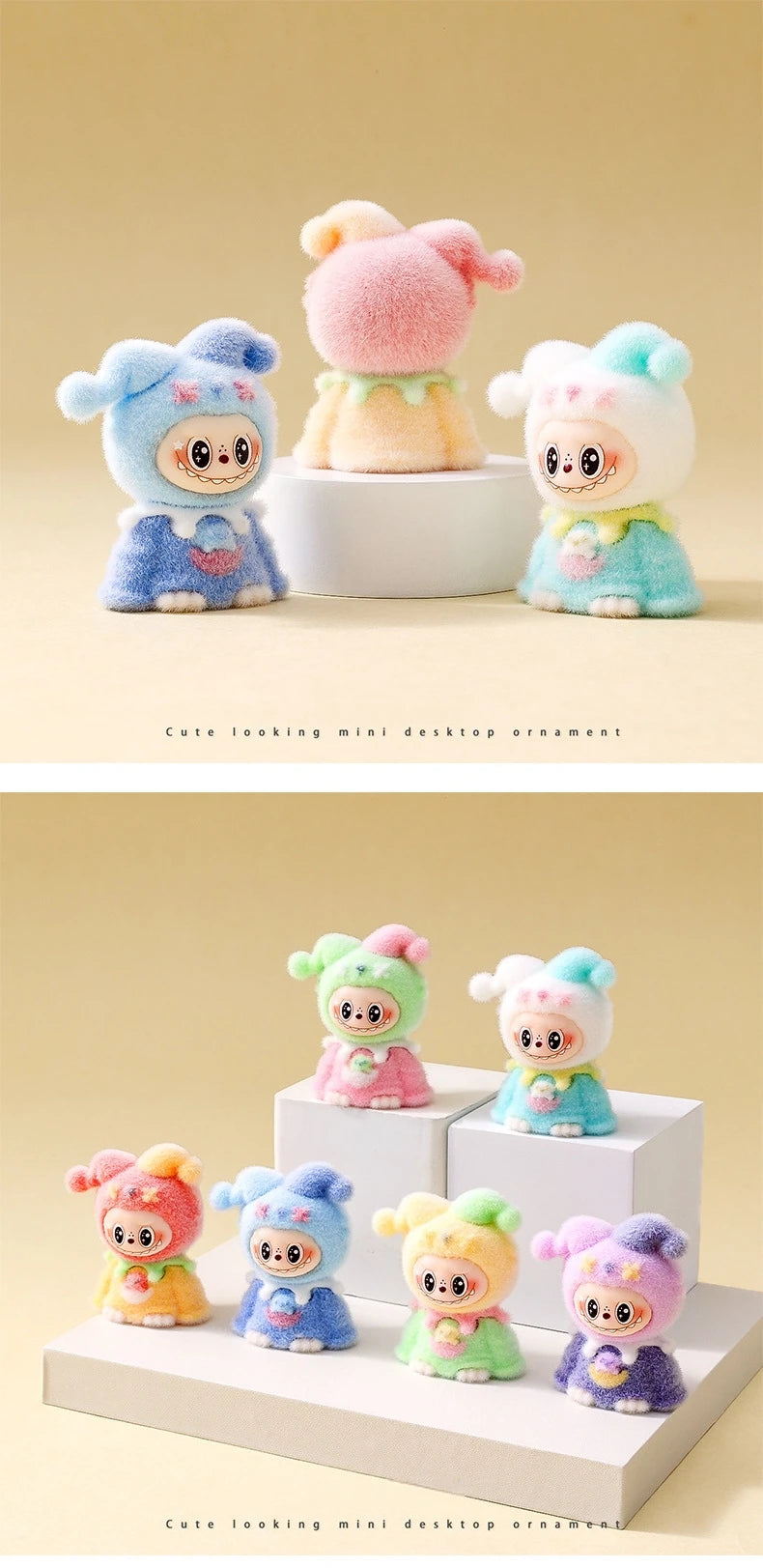 Cute Bunny Mini Figures – Anime Ornaments & Blind Box Dolls