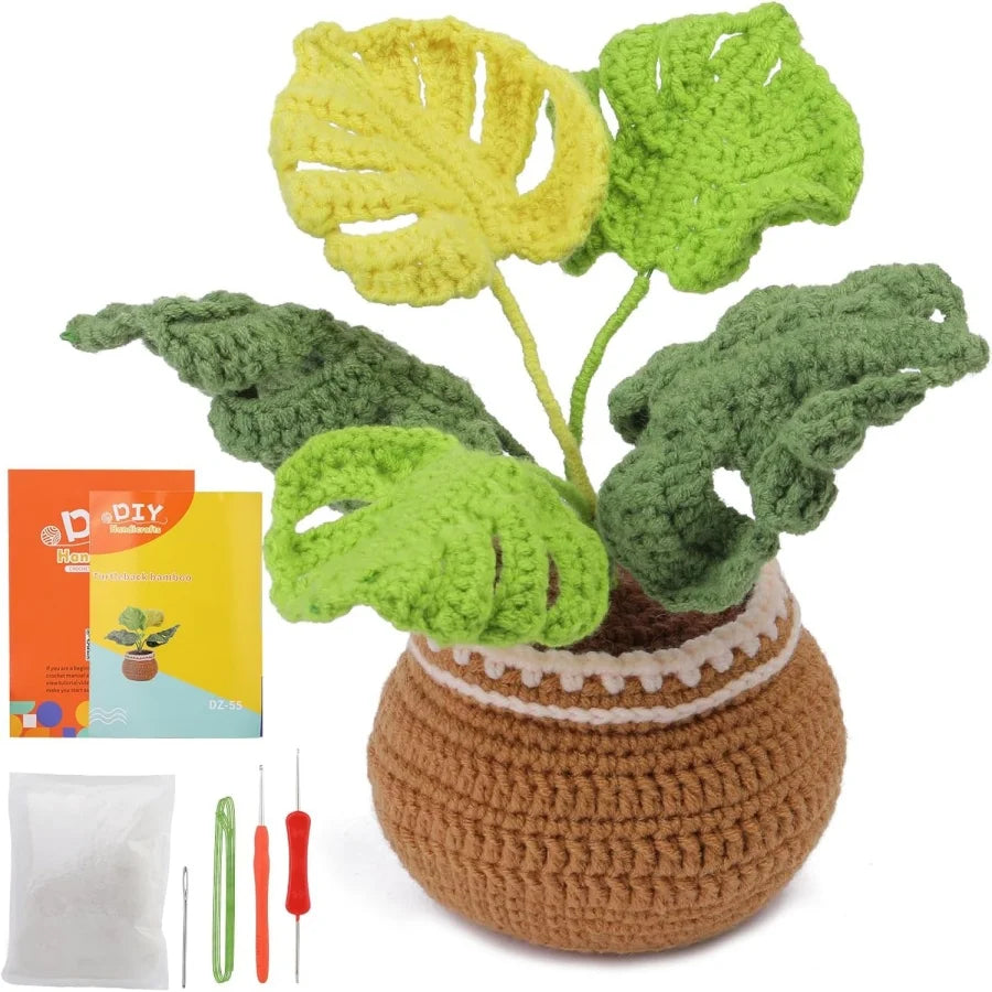 Beginner Crochet Kit – Flower Potted Plants