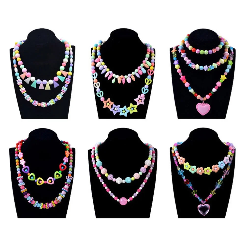500pcs Kids Bead Kit – DIY Jewelry Making Set for Girls