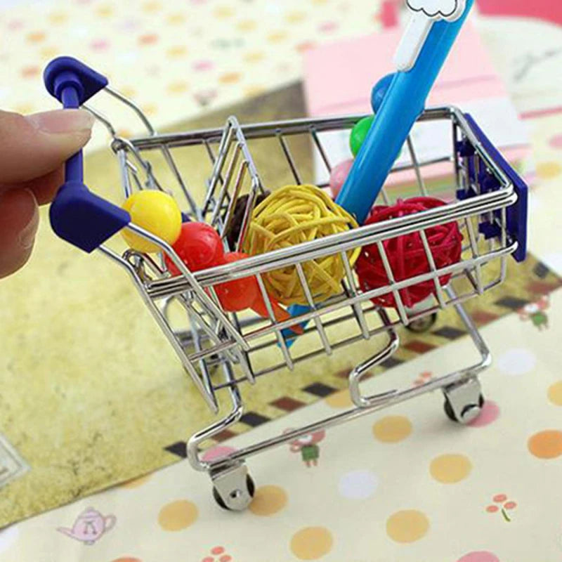 Mini Shopping Cart Desktop Model Toy