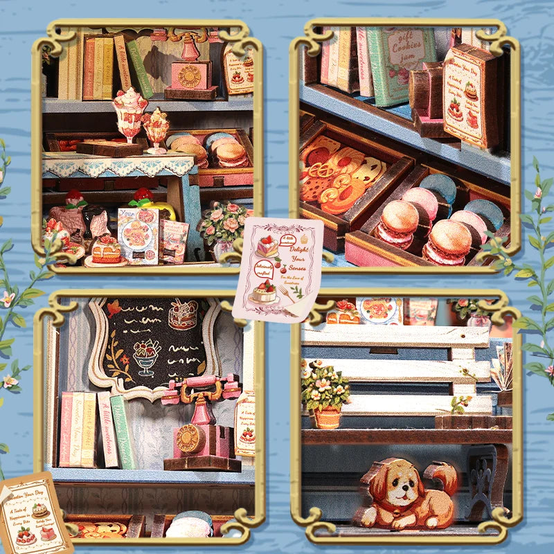 CUTEBEE DIY Book Nook – Sweet Marie Miniature Kit with LED