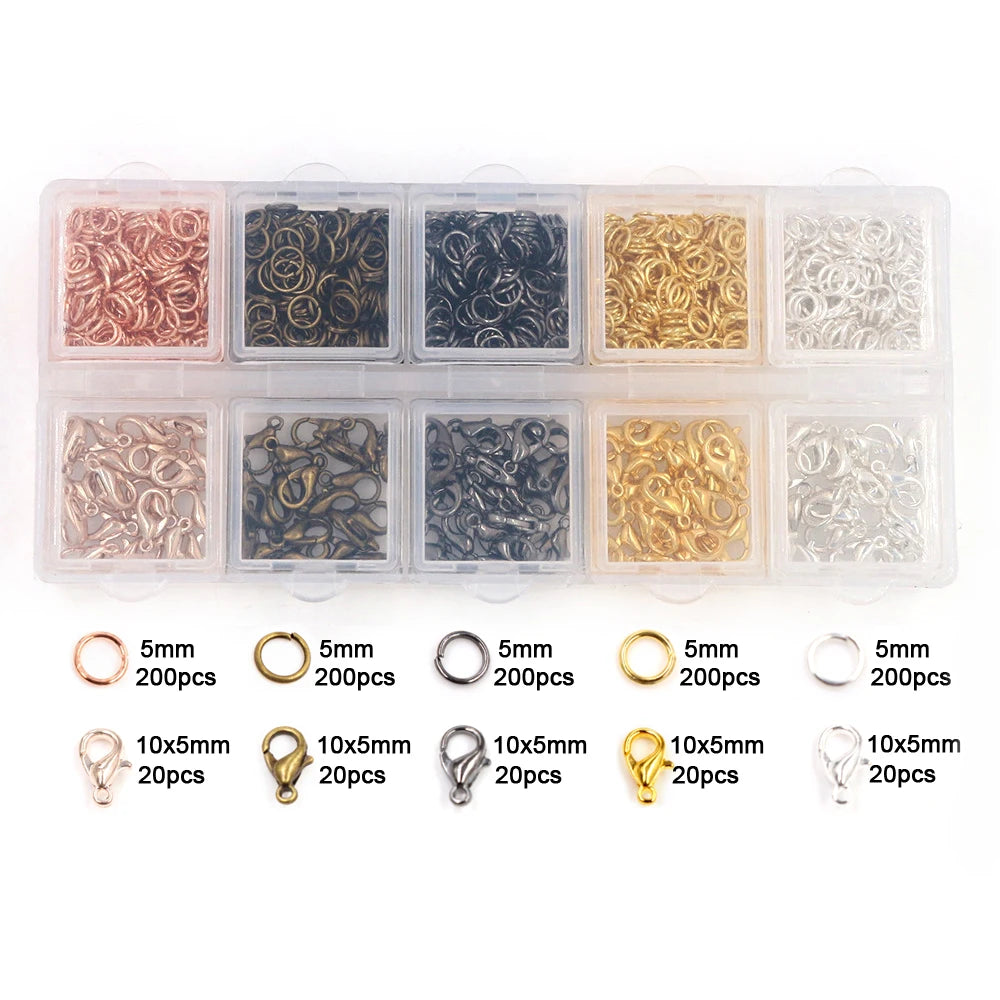 Assorted Jump Ring Set – 8 Colors, 3–10mm