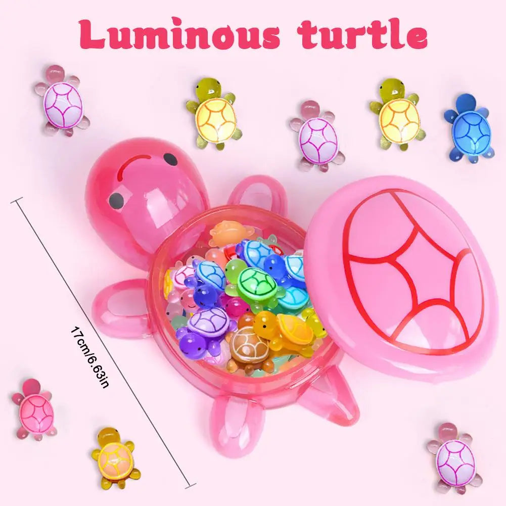 Glow Turtle Set – 1 Large + 100 Mini Luminous Resin Figurines