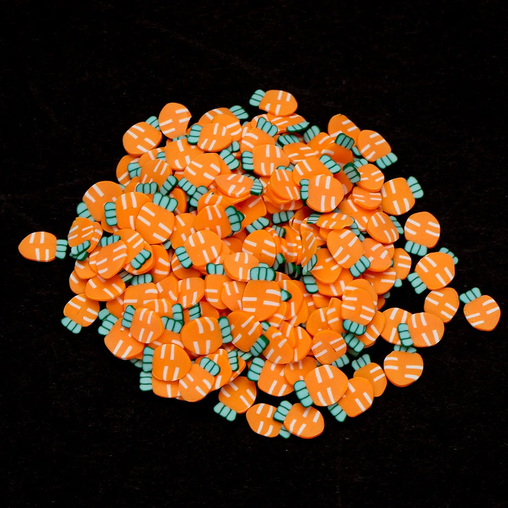 1000pcs Polymer Clay Fruit Slices for Crafts