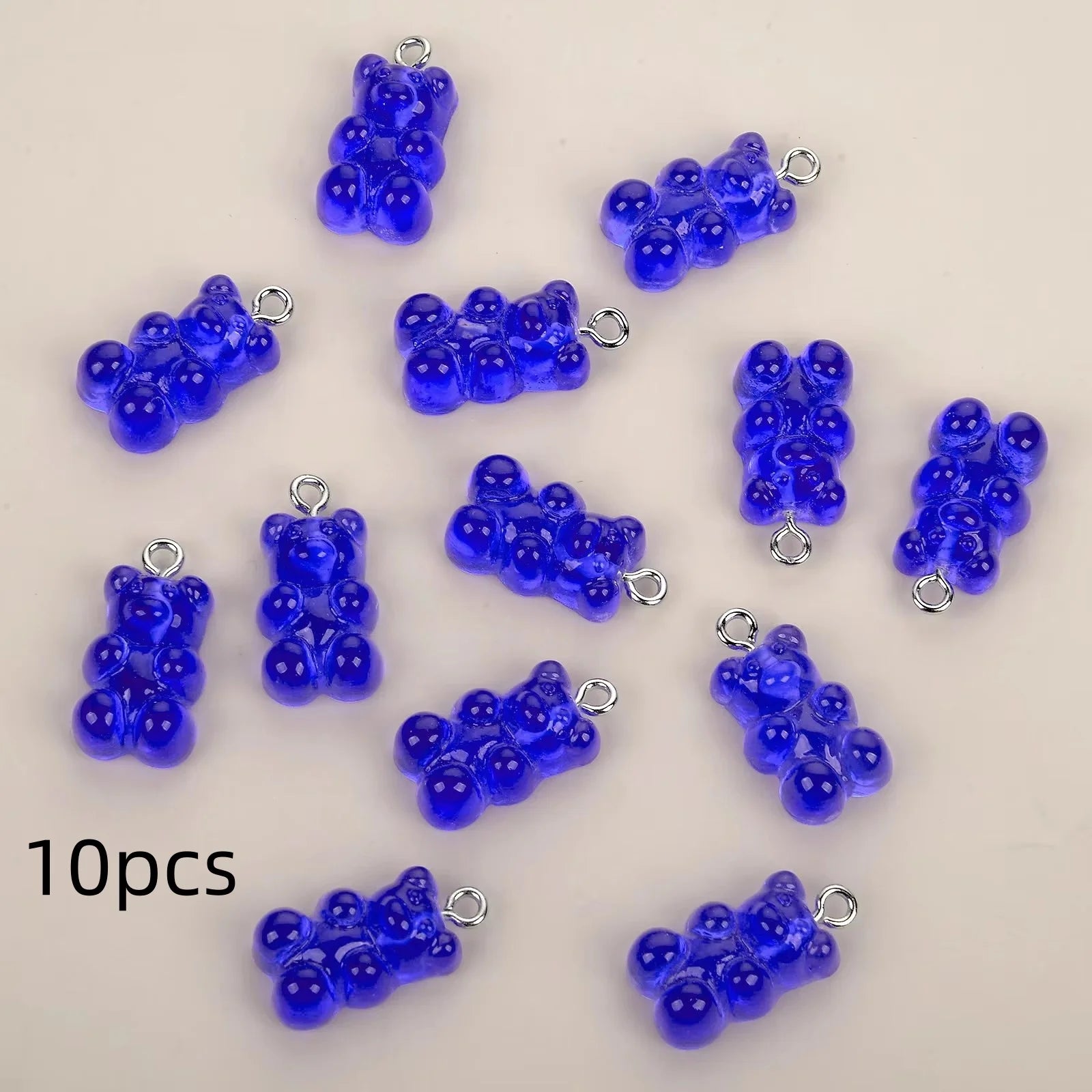 5Pcs 3D Resin Brown Bear Charms – DIY PendantJewelry Accessory Finding
