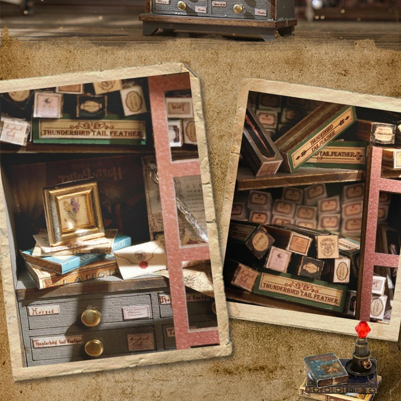 Wooden DIY Miniature Dollhouse Kit with Furniture