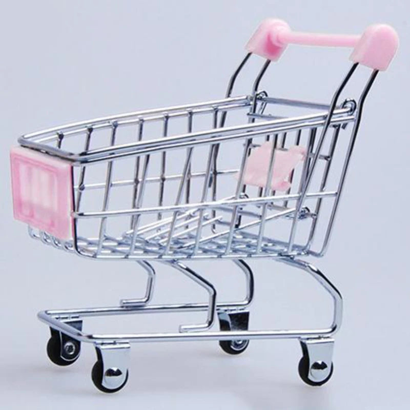 Mini Shopping Cart Desktop Model Toy