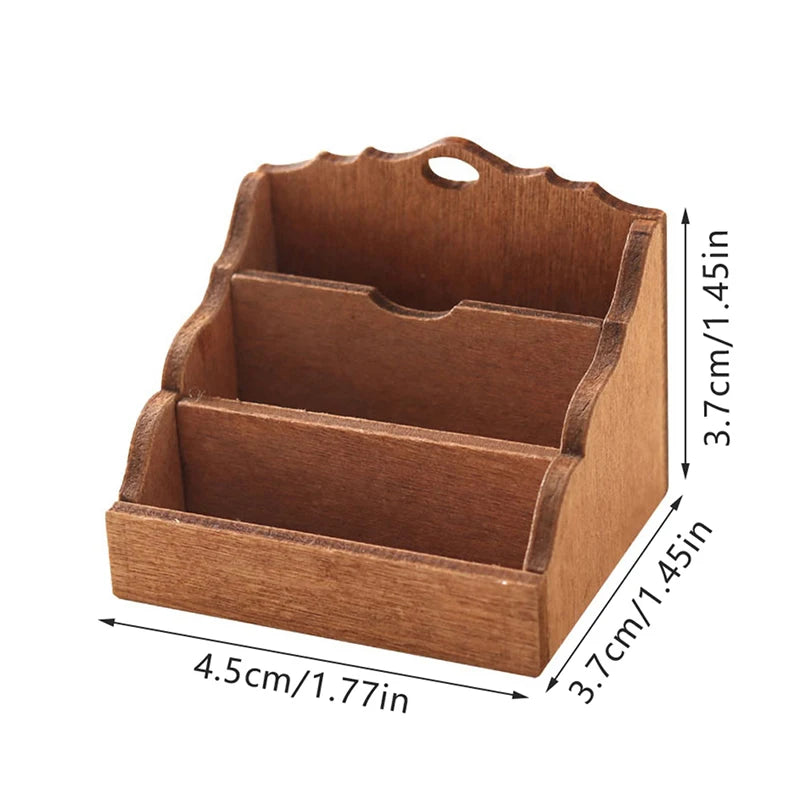 1:12 Mini White Cupboard – Dollhouse Display & Storage Cabinet