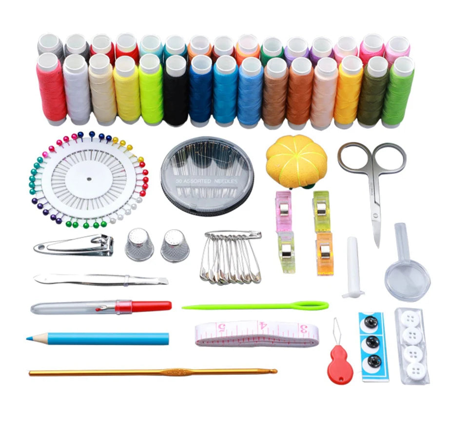 Complete Portable Sewing Kit – DIY Embroidery & Handwork