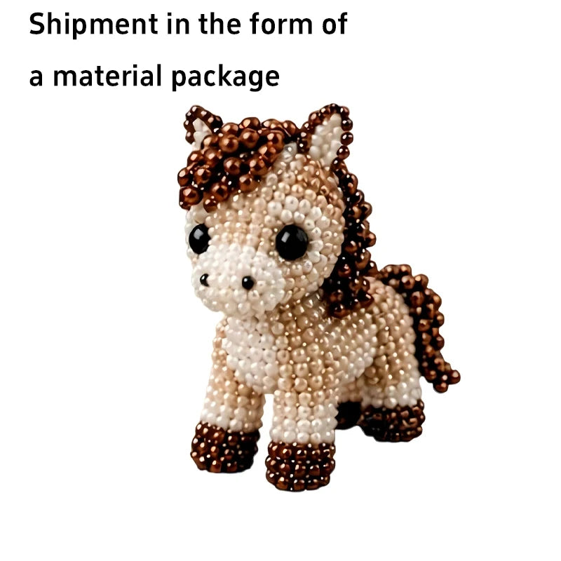 3D Beaded Bird DIY Craft Kit – Handmade Animal Beading Set