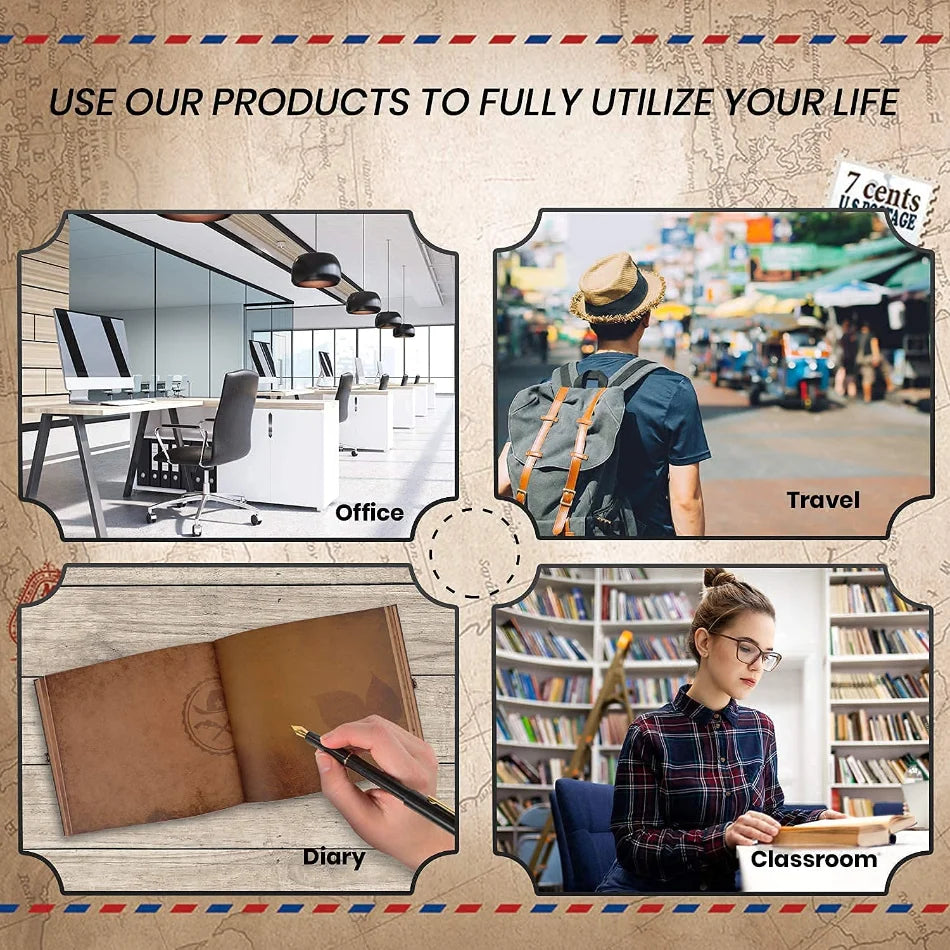 Retro DIY Scrapbook Photo Album – 146 Pages