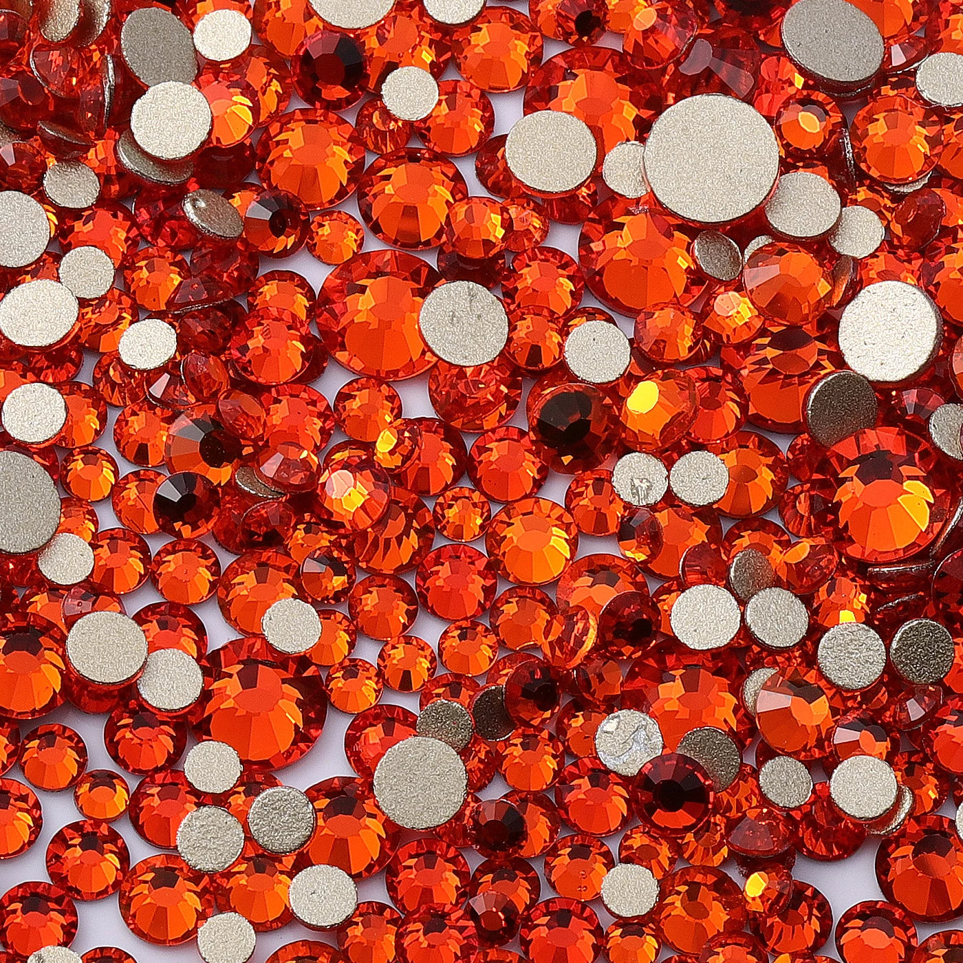 QIIY 1440pcs Glass Rhinestones – Mixed Sizes Flatback Gems