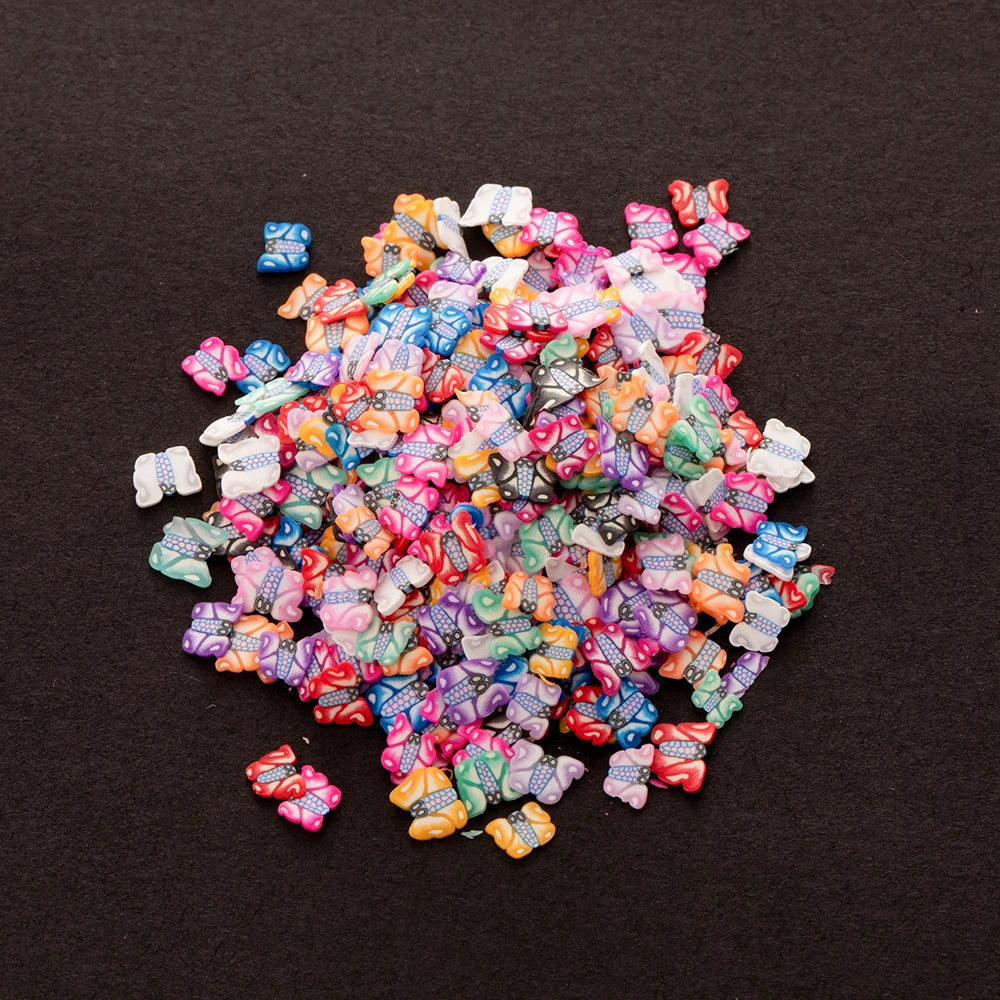 1000pcs Polymer Clay Fruit Slices for Crafts