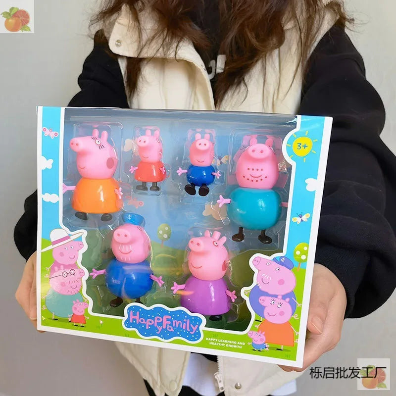 Peppa Pig Family Doll Set – 4-Piece Toy Figure Collection