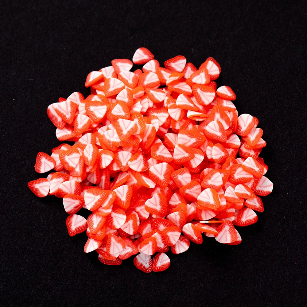 1000pcs Polymer Clay Fruit Slices for Crafts