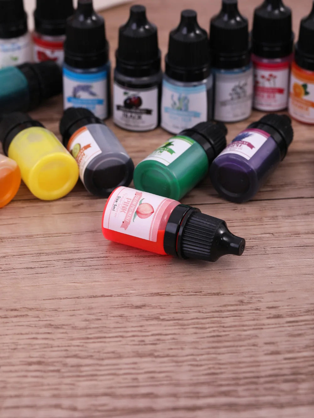 24/30 Colors Epoxy Resin Pigment Kit – 5ml Liquid Dyes