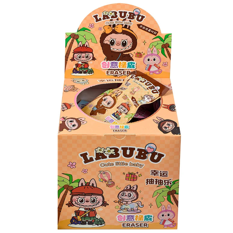 32-Piece Blind Box Anime Figure & Eraser Set