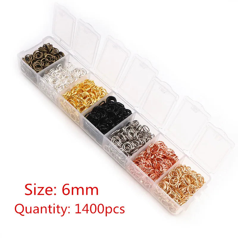 Assorted Jump Ring Set – 8 Colors, 3–10mm