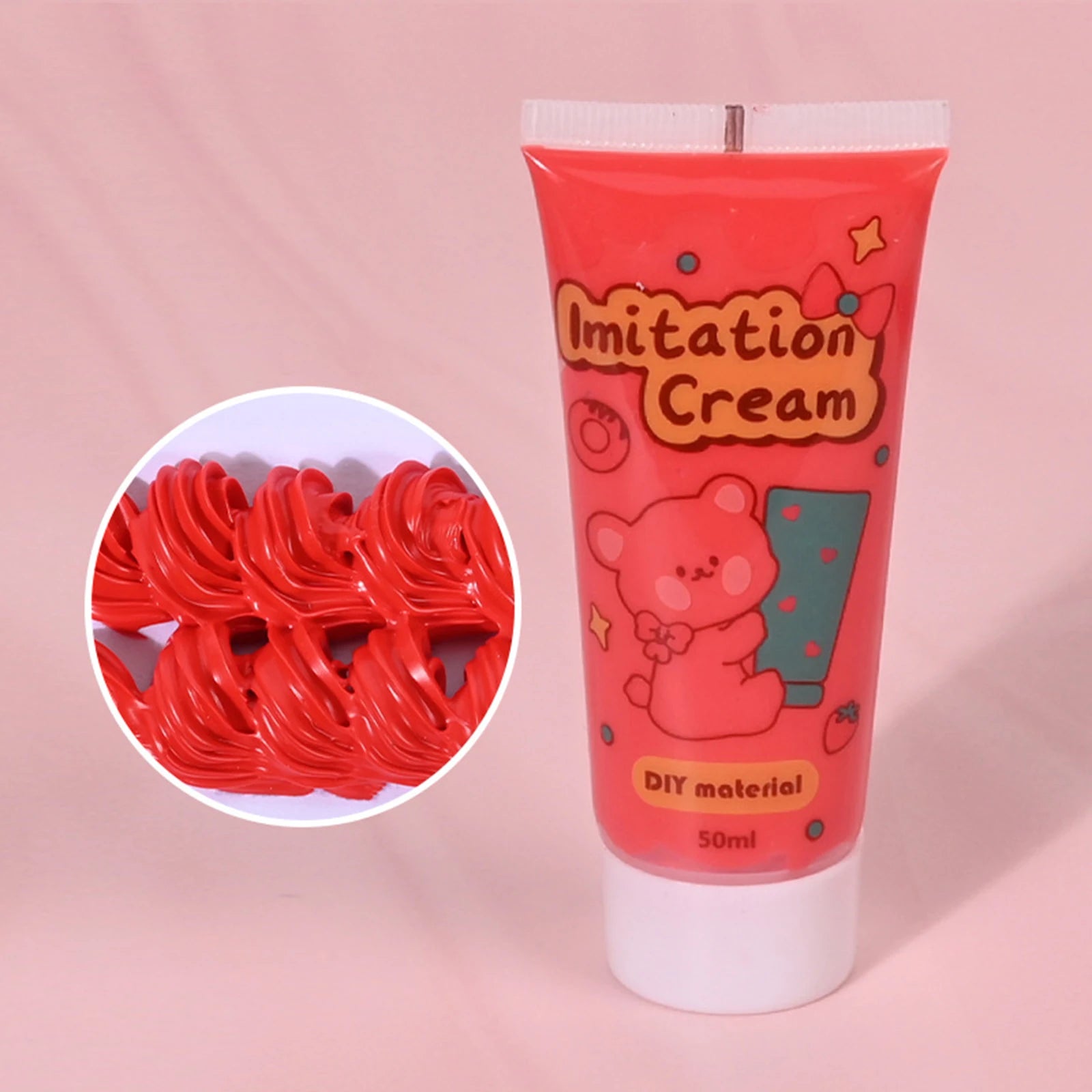 6pcs Simulation Whipped Cream Glue Set for DIY Crafts