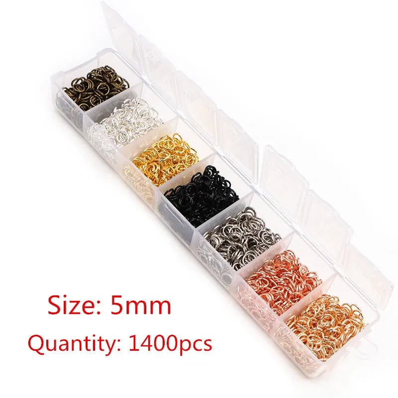Assorted Jump Ring Set – 8 Colors, 3–10mm