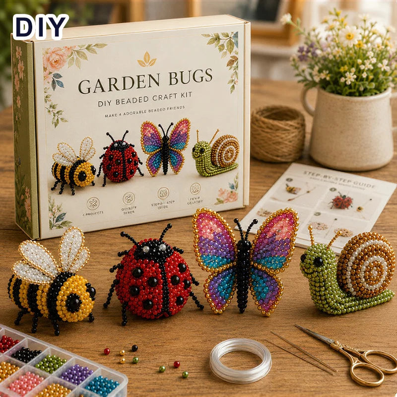 3D Beaded Bird DIY Craft Kit – Handmade Animal Beading Set