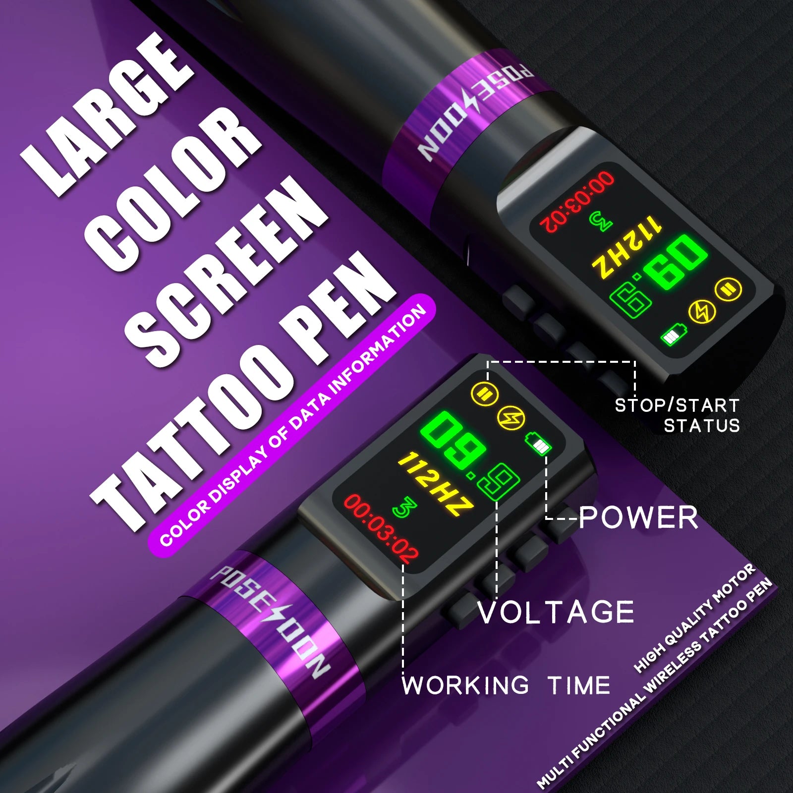 POSEIDON Wireless Tattoo Pen Kit