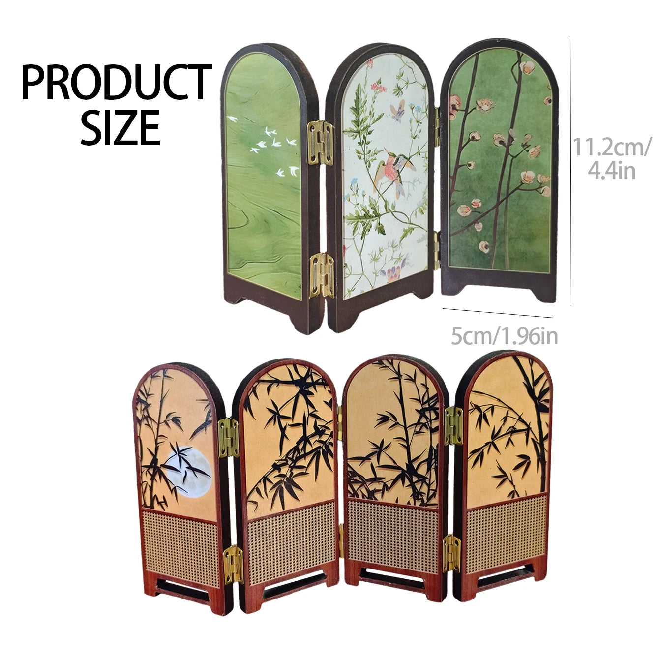 1:12 Scale Miniature Folding Screen – Dollhouse Room Divider