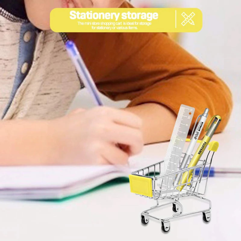 Mini Shopping Cart Desktop Model Toy