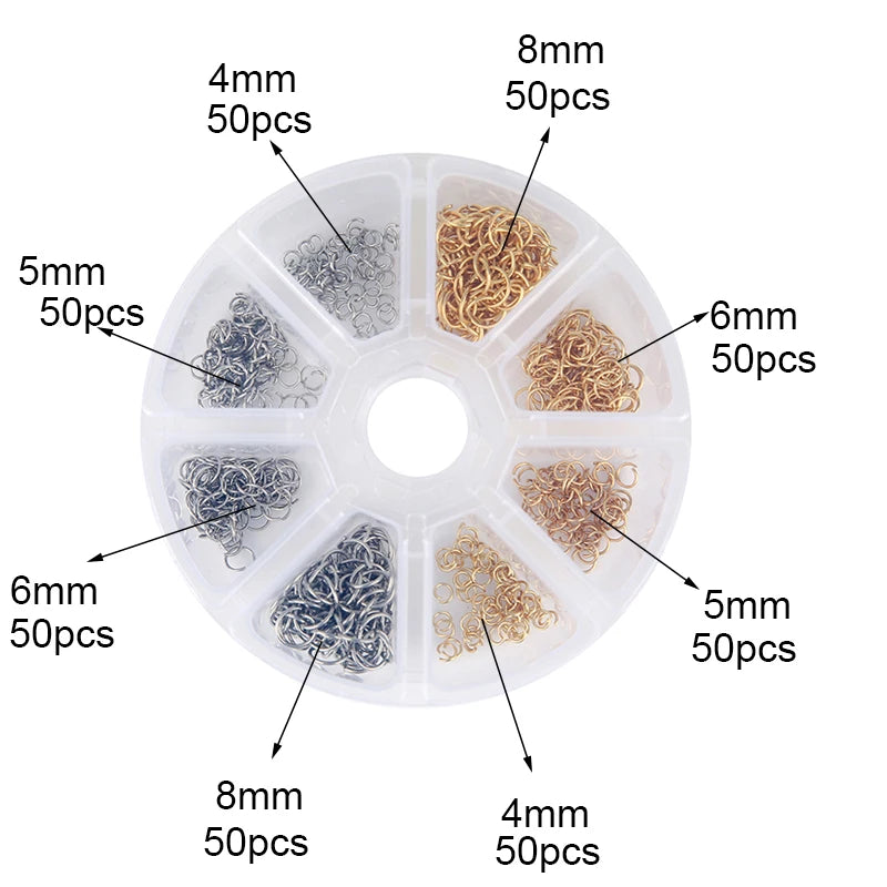 Jewelry Making Kit – Stainless Steel Findings Set in Box