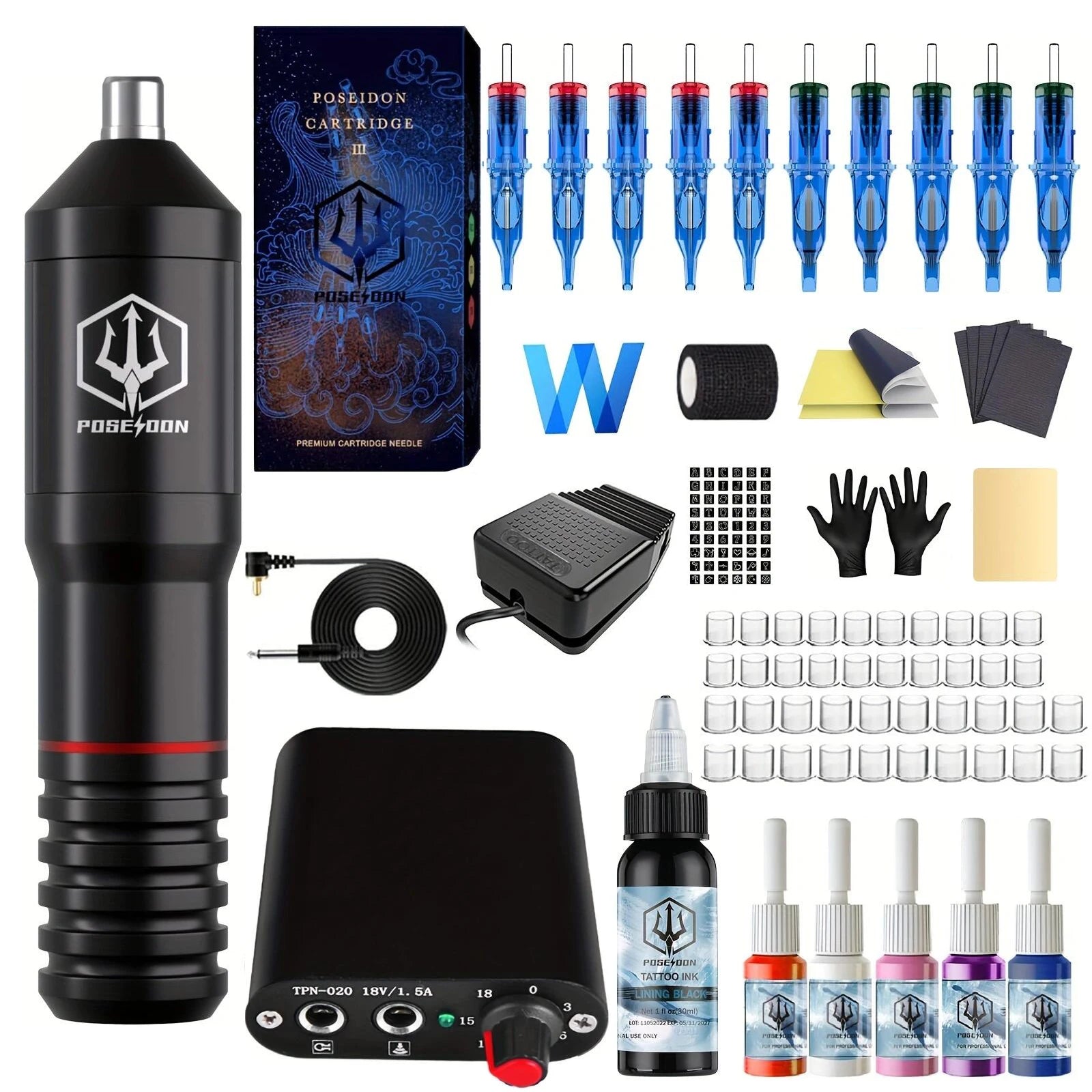 POSEIDON Wireless Tattoo Pen Kit