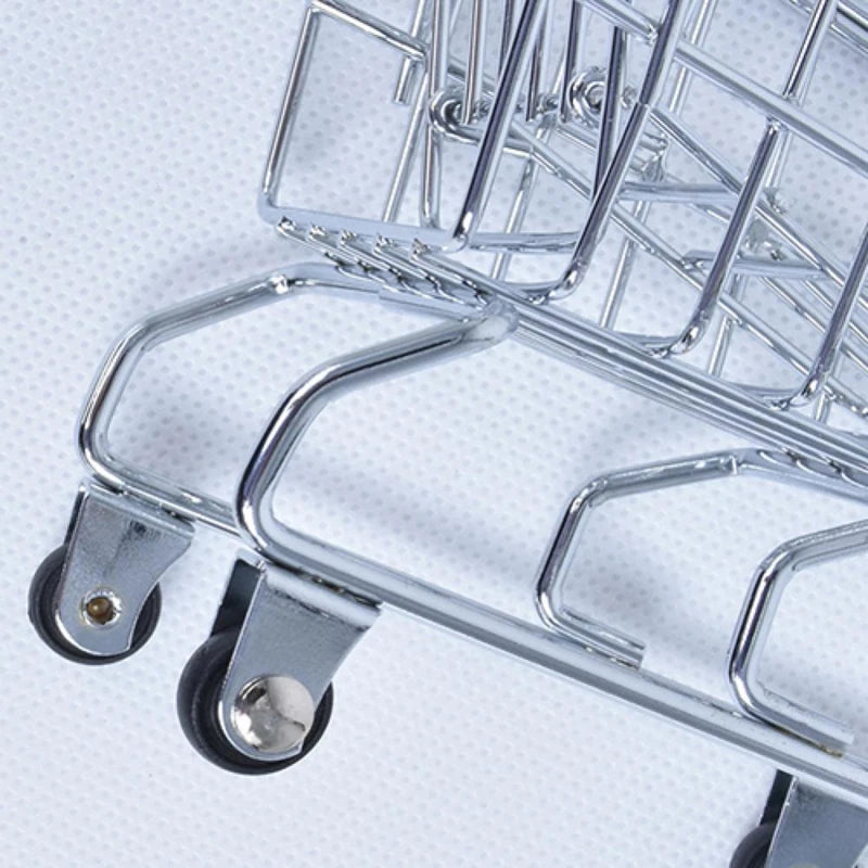 Mini Shopping Cart Desktop Model Toy