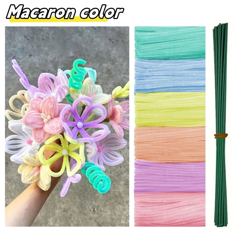 500/600-Pack 12" Chenille Pipe Cleaners – DIY Craft Stems