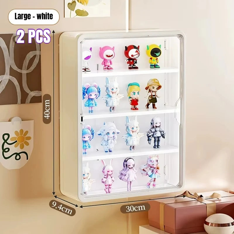 Wall-Mounted Display Box – Magnetic Toy Organizer for Action Figures