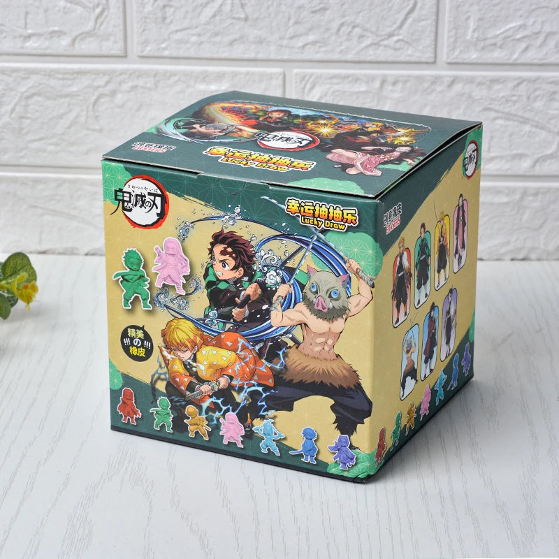 32-Piece Blind Box Anime Figure & Eraser Set